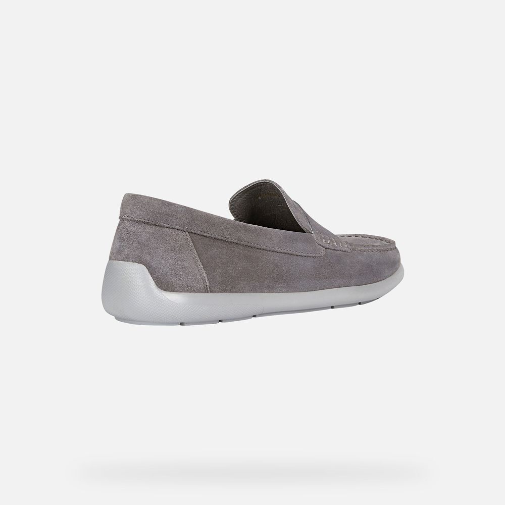 Geox Erkek Loafers Gri - Devan - VTW-389401